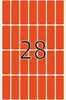 Vielzwecketiketten rot 13x40 mm Papier matt 896 St. Produktbild-Vorschau 4
