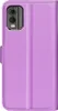 Nokia C32 Hülle - Coverup Klapphülle - Violett Produktbild-Vorschau 5