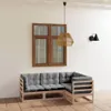 vidaXL 4-tlg. Garten-Lounge-Set mit Kissen Kiefer Produktbild-Vorschau 2