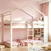 Merax Etagenbett 90x200cm mit Stauraum auf beiden Etagen, Produktbild-Vorschau 1