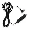 A black car charger with a USB connector and a coiled cable, isolated on a white background. Produktbild-Vorschau