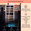 Klarstein vinotéka, slim, sklenené dvere, 2 zóny, LED, 5-18 Náhľad obrázku produktu 4
