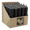 Stabkerzen aus Paraffin, 100/22 mm, Schwarz, KERZENFARM Produktbild-Vorschau 1