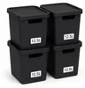Plastard Aufbewahrungsbox mit Deckel 4er-Set 12,5 Liter in Produktbild-Vorschau 1