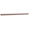 A brown awning valance with a scalloped edge, presented against a white background. Voir les images du produit