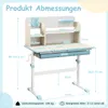 COSTWAY Kinderschreibtisch höhenverstellbar, Produktbild-Vorschau 7