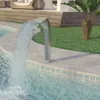 Pool-Wasserfall Edelstahl 50x30x90 cm Silbern Produktbild-Vorschau 2
