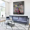 Schlagzeug im Graffiti Design Leinwandbild Wandbild Produktbild-Vorschau 3