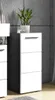 Unterschrank - Anthrazit - Weiß Hochglanz - B 34 cm - 1 Tür Produktbild-Vorschau 7