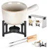 Set per fonduta Fonduta in porcellana con forchette per Anteprima dell’immagine prodotto 1