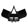 A black metal wood splitter wedge is shown against a white background. Produktbild-Vorschau