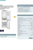 A white refrigerator with its doors open, displaying food items inside. Produktbild-Vorschau