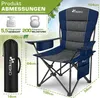 TRESKO® Campingstuhl Faltbar bis 200kg | Faltstuhl mit Produktbild-Vorschau 2