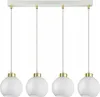 LUXOLAR - Led Pendelleuchte - 4 flammig Deckenleuchte Weiß Produktbild-Vorschau 1