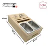 UNUS Couchbar Bambusholz Snackbox Sofatablett Sofa Produktbild-Vorschau 8