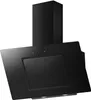 A black kitchen range hood is shown against a white background. Produktbild-Vorschau