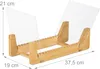 Relaxdays Schallplattenständer, für 50 LPs, Bambus, Acryl, Produktbild-Vorschau 4