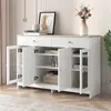 Sweiko Sideboard mit weißer Holzmaserung,vier Türen,mit Produktbild-Vorschau 2