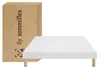 SOMMIER TAPISSIER BLANC 90x200 cm | FABRICATION FRANÇAISE Voir les images du produit 4