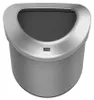 EKO Urban Halbrund Abfallbehälter 80 L Edelstahl geschliffen Anteprima dell’immagine prodotto
