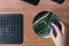 MuchoWow® Mauspad Mousepad Marmoroptik - Gold - Grün - Produktbild-Vorschau 4