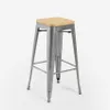 stuhl hoch bar küche metall industriell oben h78cm holz Produktbild-Vorschau 1