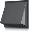 A dark gray ventilation grille with a hood is mounted on a light gray background. Náhled obrázku produktu