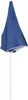 A blue beach umbrella with a white pole, shown closed. Náhľad obrázku produktu