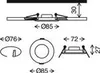 3er Set LED Einbauleuchte, Ø 8,5 cm, 5 W, Weiß, Briloner Produktbild-Vorschau 3