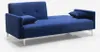 divano letto 3 posti in tessuto vellutato dal design Anteprima dell’immagine prodotto 4