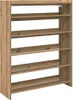 vidaXL Stojan na topánky Artisan dub 80x25x100 cm materiál Náhľad obrázku produktu 1