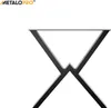 MetaloPro Breda Tischbeine im X-Design – Industrieller Produktbild-Vorschau 2