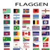 A collage of various national flags with their respective country names and capitals listed below them. Náhled obrázku produktu