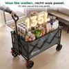 Sekey Bollerwagen faltbar 150 kg mit Bremsen, klappbarer Produktbild-Vorschau 7