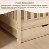 Crazy Pine Lit de maison avec tiroirs 90x200 cm - Lit Voir les images du produit 5