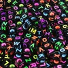 Perline di lettere, 500 pezzi, 6x6 mm, nere con lettere Anteprima dell’immagine prodotto 5