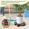 Faziango 4X WPC Pflanzenroller 30cm, Blumenroller Tragkraft Produktbild-Vorschau 5