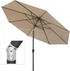 Sonnenschirm 3,5m rund creme Garten Balkon knickbar mit Produktbild-Vorschau 4