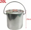 20L Seau en acier inoxydable Seau de cuisine Seau à Voir les images du produit 6