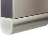 A close-up view of the corner of a metallic object with a white protective cap. Produktbild-Vorschau