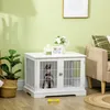PawHut Hundekäfig aus Holz, 76 x 54,5 x 56 cm, Zwinger mit Produktbild-Vorschau 2