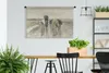 MuchoWow® Wandteppich Wandbehang Eine Bäuerin mit Kühen auf Produktbild-Vorschau 2
