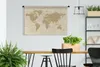 MuchoWow® Wandteppich Wandbehang Weltkarte - Vintage - Produktbild-Vorschau 3