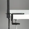 Lampe pince rétro E14 métal noir or Ø114mm bras flexible Voir les images du produit 10