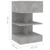VidaXL 808656, Kolor betonu, Drewno, 400 mm, 350 mm, 650 Podgląd zdjęcia produktu 7