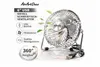 AirArtDeco 6" USB Metall-Schreibtischventilator Chrome – Produktbild-Vorschau 3