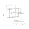 A line drawing diagram of a wall shelf unit with dimensions indicated. Anteprima dell’immagine prodotto