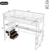 Flieks Etagenbett 90x200cm mit Schreibtisch, Hochbett Produktbild-Vorschau 7