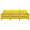 Design 3-Sitzer-Sofa Gelb 210 cm Samt, Schlafsofas 2024 Neu Produktbild-Vorschau 4