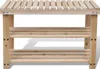 vidaXL 2-in-1 Schuhregal mit Sitzfläche Massivholz Tanne Produktbild-Vorschau 8